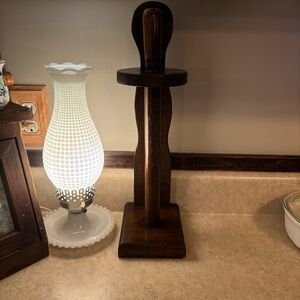 Vintage Wood Paper Towel Holder